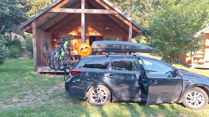 Menabo Fietsdrager - 2 Fietsen - geen trekhaak nodig, Auto diversen, Fietsendragers, Gebruikt, Achterklepdrager, 2 fietsen, Ophalen