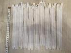 Mooie partij met maar liefst 43 witte ritsen, allemaal nieuw, Hobby en Vrije tijd, Naaien en Fournituren, Ophalen of Verzenden