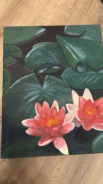 Waterlelies Schilderij beschikbaar voor biedingen