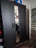Zwarte Brimnes IKEA kast, Ophalen, Overige materialen, 100 tot 150 cm, Met hangruimte
