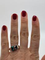A668 Prachtige zilveren ring Zuni Native American maat 22, 20 of groter, Ophalen of Verzenden, X, Dame of Heer