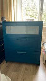 Ikea kast frosted wit glas, Huis en Inrichting, Kasten | Ladekasten, Ophalen, Gebruikt, 50 tot 100 cm, 3 of 4 laden