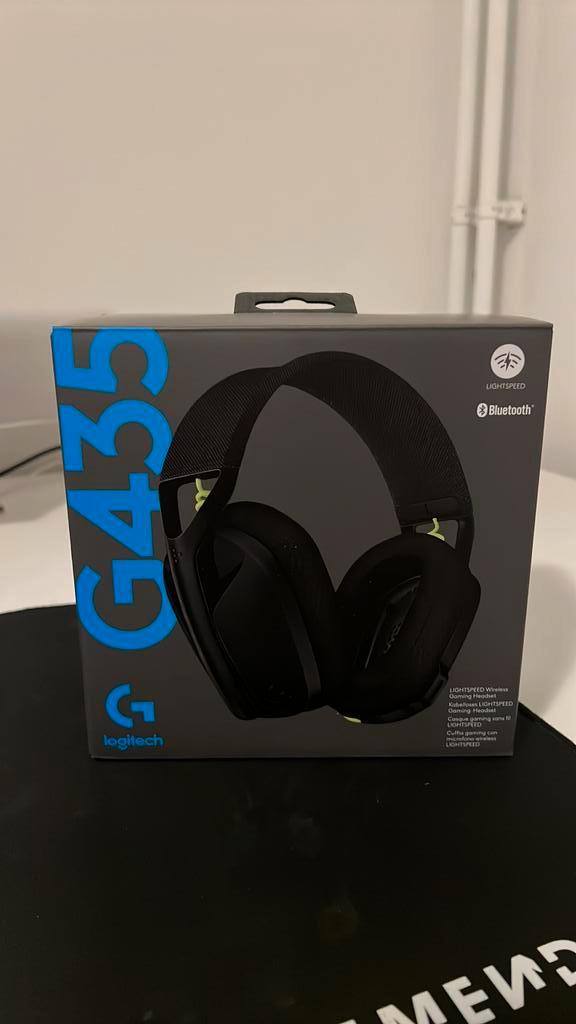 Logitech G435 draadloze gameheadset, Computers en Software, Headsets, Nieuw, Over-ear, Draadloos, Gaming headset, Mute-functie