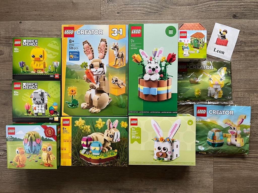 Lego Paassetjes combinatie van 10 sets voor €135,-, Ophalen of Verzenden, Nieuw, Complete set, Lego