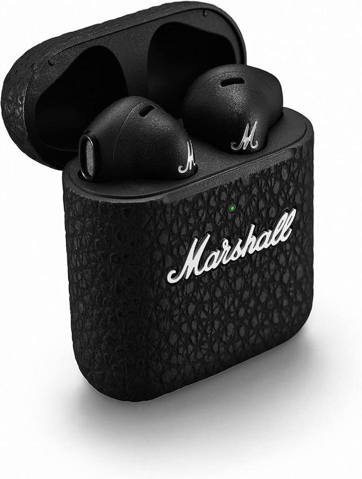 Marshall Minor III Black Bluetooth Oortjes, Telecommunicatie, Mobiele telefoons | Oordopjes, Nieuw, In oorschelp (earbud), Bluetooth