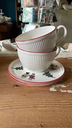 Wedgwood WINDSOR KERST soepkop met schotel, Ophalen of Verzenden, Zo goed als nieuw, Wedgwood, Kop(pen) en/of Schotel(s)