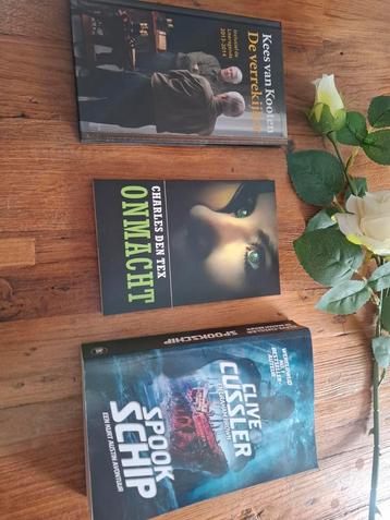 Diverse boeken kees van Kooten,Charles den Tex, Clive Cussle beschikbaar voor biedingen