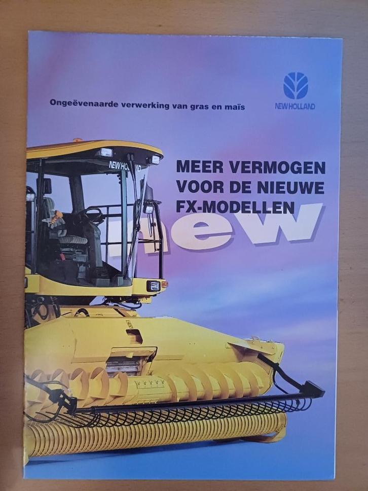 Folder / Poster New Holland hakselaar de nieuwe FX modellen, Boeken, Vervoer en Transport, Gelezen, Tractor en Landbouw, Ophalen of Verzenden