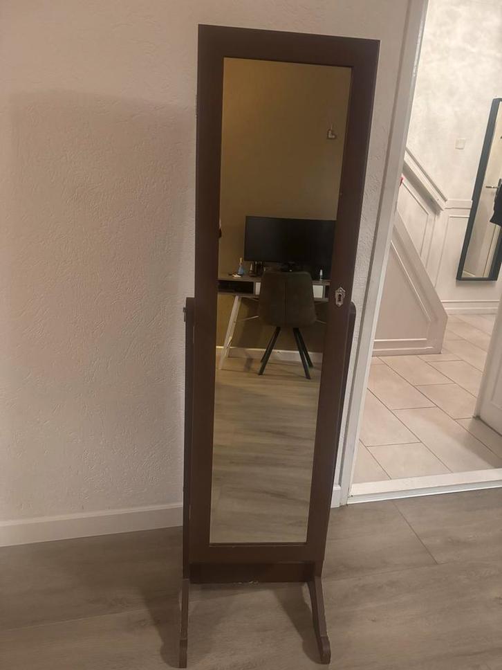 Sieradenkast met spiegel, Huis en Inrichting, Woonaccessoires | Spiegels, Zo goed als nieuw, Minder dan 50 cm, 150 tot 200 cm