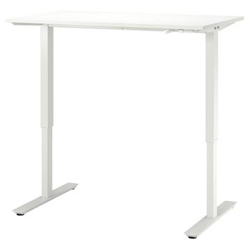 IKEA TROTTEN Zit/Sta Bureau - Wit 120x70cm beschikbaar voor biedingen