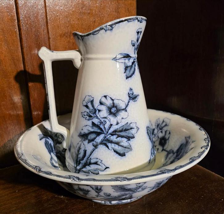 Antiek wastafelstel K.H. Pottery Staffordshire, Antiek en Kunst, Antiek | Keramiek en Aardewerk, Ophalen of Verzenden