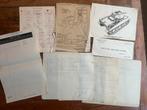 WO2 Amerikaans Sherman M3 Instructie documentan tank platen, Verzamelen, Militaria | Tweede Wereldoorlog, Amerika, Verzenden, Landmacht