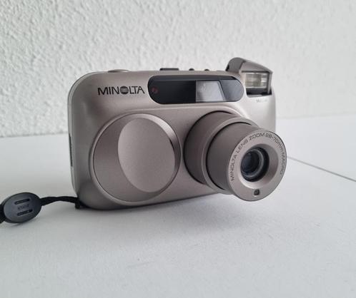 Minolta 70W Riva Zoom 35mm Point And Shoot Film Camera, Audio, Tv en Foto, Fotocamera's Analoog, Gebruikt, Compact, Minolta, Ophalen of Verzenden