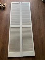 Witte Vouwdeur - 2 Delig, Gebruikt, Minder dan 80 cm, Binnendeur, Ophalen of Verzenden
