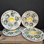 4 Vintage aardewerk oesterborden, Ophalen of Verzenden