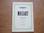 MOZART REQUEM -- PIANO UITTREKSEL, Klassiek, Ophalen of Verzenden, Zo goed als nieuw, Artiest of Componist