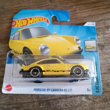 hot wheels Porsche 911 Carrera rs 2.7 geel factory fresch beschikbaar voor biedingen