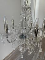 Kroonluchter met Kristallen - werkend!, Ophalen of Verzenden, Zo goed als nieuw, Glas