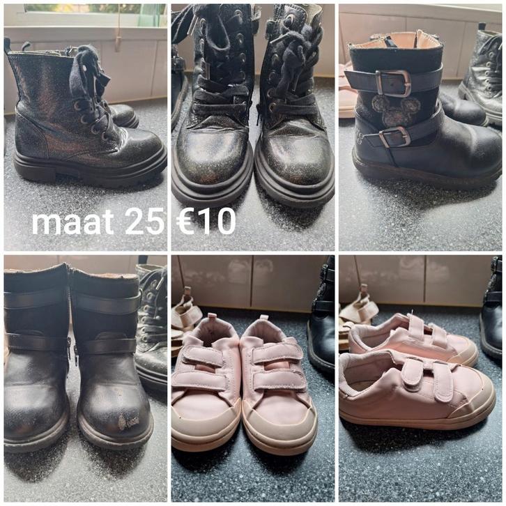 Schoenen laarzen sneakers 3 paar maat 25, Kinderen en Baby's, Kinderkleding | Schoenen en Sokken, Gebruikt, Laarzen, Meisje, Ophalen of Verzenden