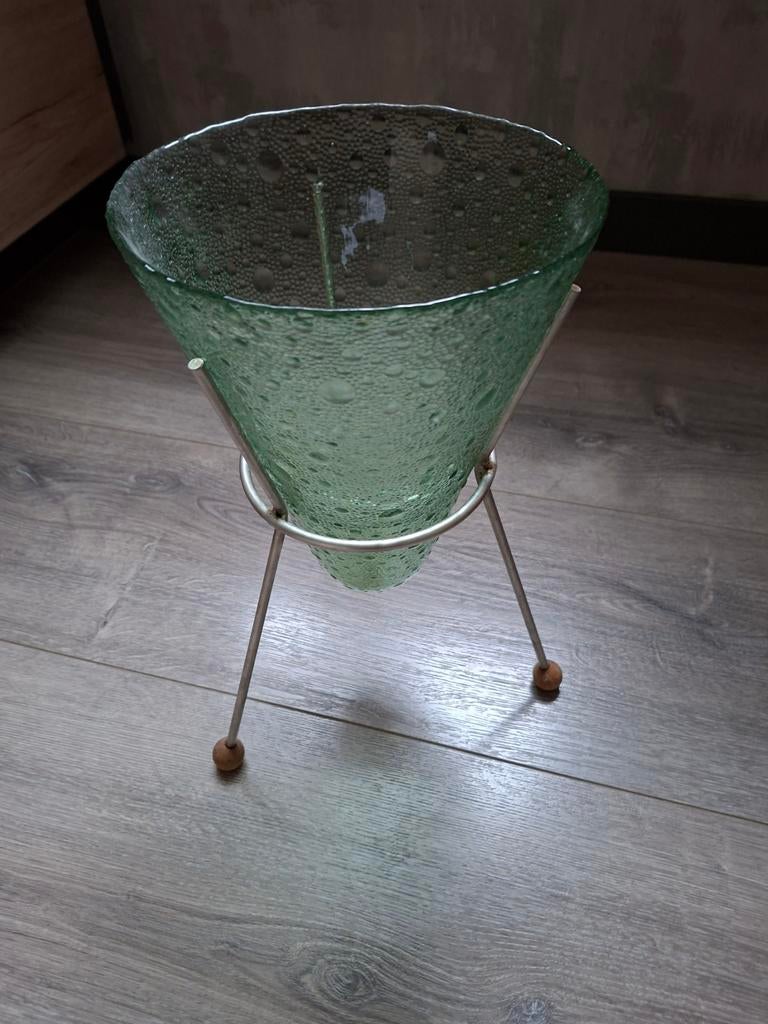 Glazen vaas in standaard, Ophalen of Verzenden