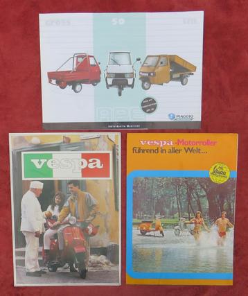 3 Vespa folders (Piaggio) beschikbaar voor biedingen