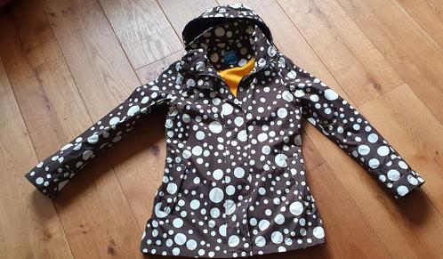 Happy Rainy Days regenjas, Kleding | Dames, Jassen | Zomer, Zo goed als nieuw, Maat 36 (S), Bruin, Verzenden