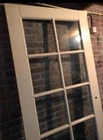 Opdekdeur met glas te koop, Doe-het-zelf en Verbouw, Deuren en Horren, Nieuw, Glas, 80 tot 100 cm, Ophalen