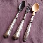 Antiek Sla Bestek met Handvaten van Zilver, Antiek en Kunst, Antiek | Bestek, Verzenden