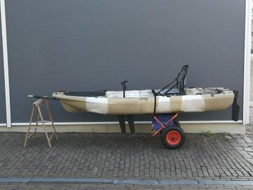 Viskajak/recreatie trap-kajak deelbaar 1 persoons - nieuw! beschikbaar voor biedingen
