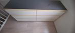 GLASPLAAT IKEA MALM 160x48 cm, GRIJS, 50 tot 100 cm, Glas, 150 tot 200 cm, Zo goed als nieuw