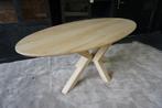 Eettafel Mangohout Geloogd Ovaal 200x100x77