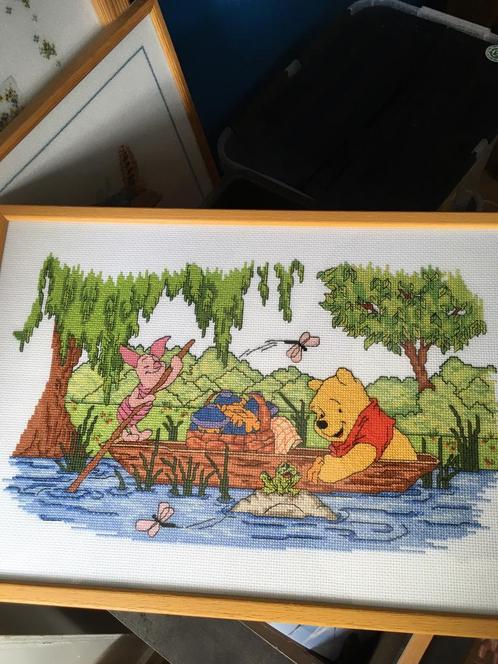 Borduurwerk in schilderij Winny de Pooy., Hobby en Vrije tijd, Borduren en Borduurmachines, Nieuw, Overige typen, Handborduren
