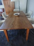 Teak houten eettafel., Teakhout, 200 cm of meer, Zo goed als nieuw, Vijf personen of meer