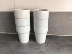 6 Melkbekers, Huis en Inrichting, Keuken | Servies, Ophalen of Verzenden, Zo goed als nieuw, Overige stijlen