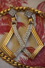 Vintage Lanvin costume jewelry oorbellen armband set kostuum, Ophalen of Verzenden, Overige materialen, Oorbellen