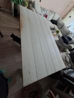 Steiger Houten Eettafel -  zwaar Gebruikt., Huis en Inrichting, Tafels | Eettafels, Ophalen, Gebruikt, 50 tot 100 cm, Landelijk