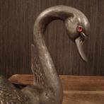 Unieke grote antieke tinnen zwaan, Antiek en Kunst, Antiek | Tin, Verzenden