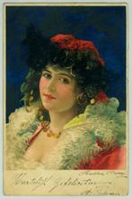 11 wenskaarten 1910-1930, gelopen, Gebruikt, Ophalen of Verzenden, Voor 1940, Prent