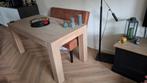 Eiken eettafel, Ophalen, 50 tot 100 cm, Zo goed als nieuw, 150 tot 200 cm