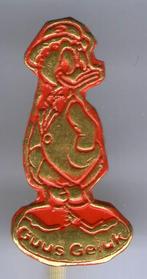 Guus Geluk rood op koper Walt Disney speldjes( R_106 ), Verzamelen, Verzenden, Nieuw, Figuurtje, Speldje of Pin