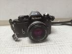 Nikon EM met 50mm lens - Werkend!, Audio, Tv en Foto, Fotocamera's Analoog, Ophalen, Gebruikt, Spiegelreflex, Nikon