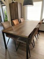 Eetkamertafel  190 x 90, Ophalen, Gebruikt, 50 tot 100 cm, Vijf personen of meer