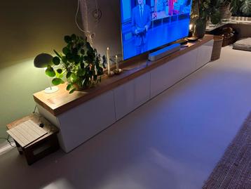 Mooie 3m lange dressoir kast gemaakt van IKEA Besta kasten - afbeelding 6