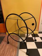 Vintage bijzettafeltje / theetafeltje, Ophalen, Gebruikt, Overige typen, Glas