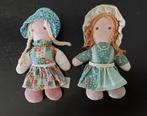 Vintage Retro 2 Holly Hobbie stoffen poppetjes Knickerbocker, Verzamelen, Poppen, Ophalen of Verzenden, Gebruikt, Pop