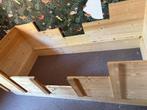 Stoer steigerhouten bed, Kinderen en Baby's, Kinderkamer | Bedden, Ophalen, 85 tot 100 cm, Zo goed als nieuw, Matras