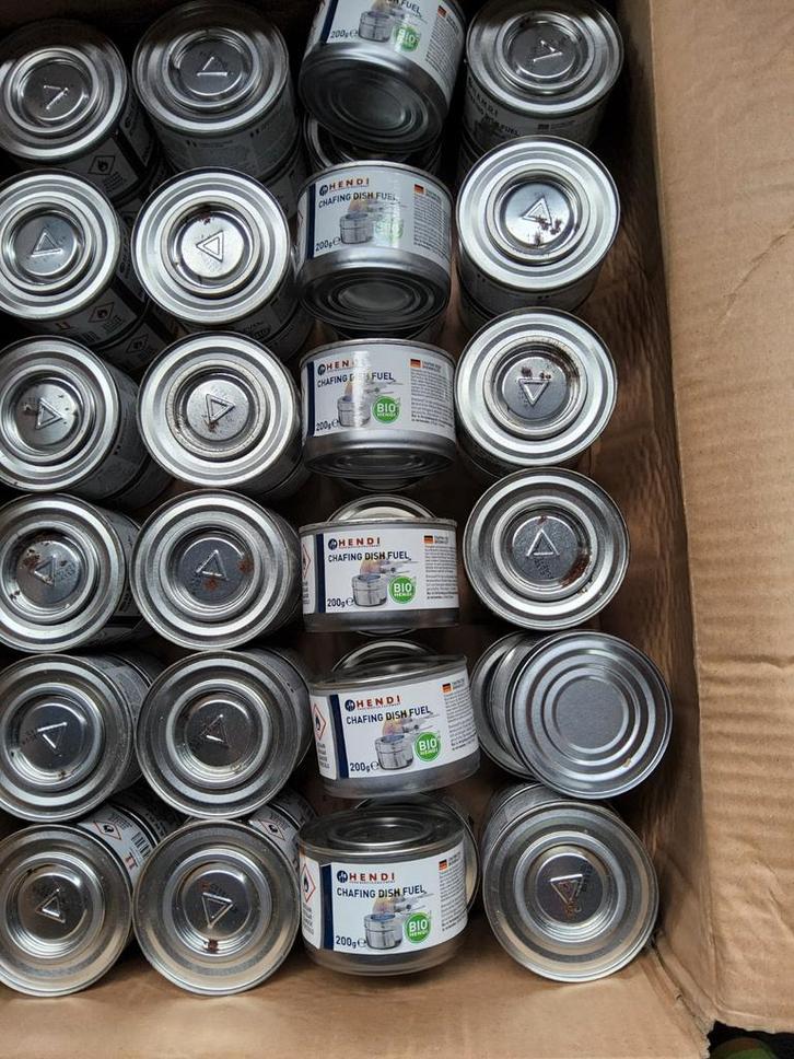 Hendi Chaving Dish Brandpasta - 40 stuks, Huis en Inrichting, Keuken | Keukenbenodigdheden, Nieuw, Ophalen of Verzenden