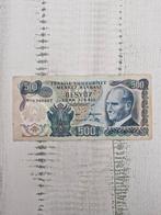 Turkije 500 Lira Biljet - Zesde Emissie, Postzegels en Munten, Ophalen of Verzenden, Los biljet