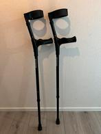 Elleboogkrukken ergonomisch Zwart. Maat M/L, Diversen, Loopkrukken, Ophalen of Verzenden, In hoogte verstelbaar, Gebruikt