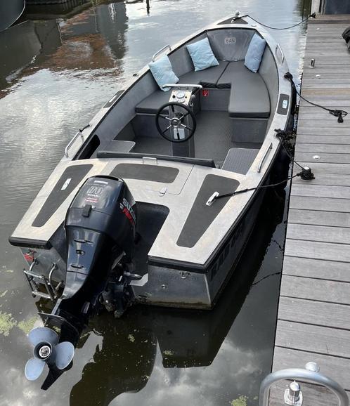 Aluminium tender sloep, Watersport en Boten, Sloepen, Gebruikt, 50 tot 70 pk, 3 tot 6 meter, Buitenboordmotor, Benzine, Aluminium
